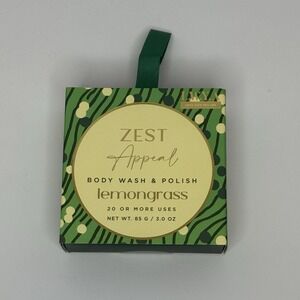 LWYA Body Wash & Polish Zest Appeal Lemongrass 3 Oz Brand New Sealed